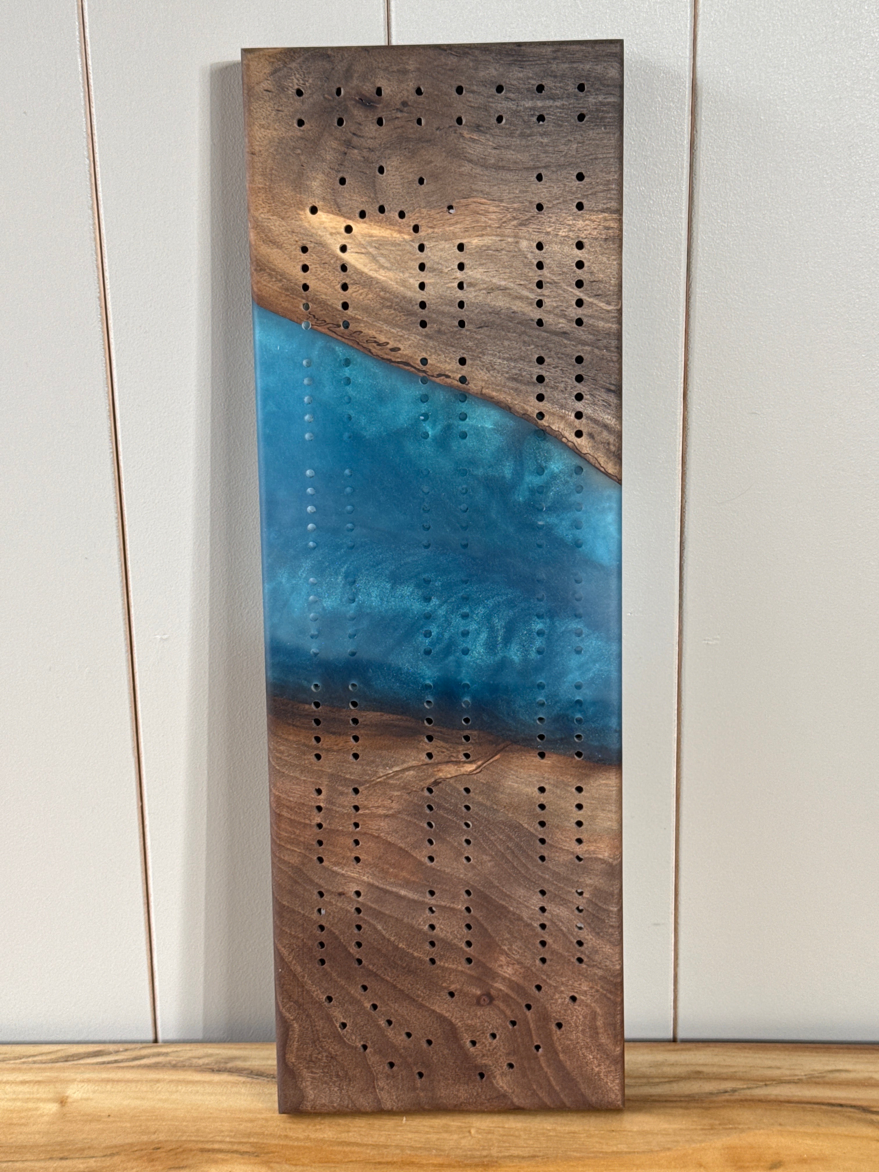 Deep Pour River Cribbage Board