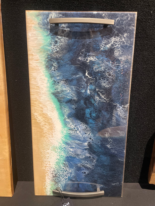 Ocean over Maple Serving Tray #T08