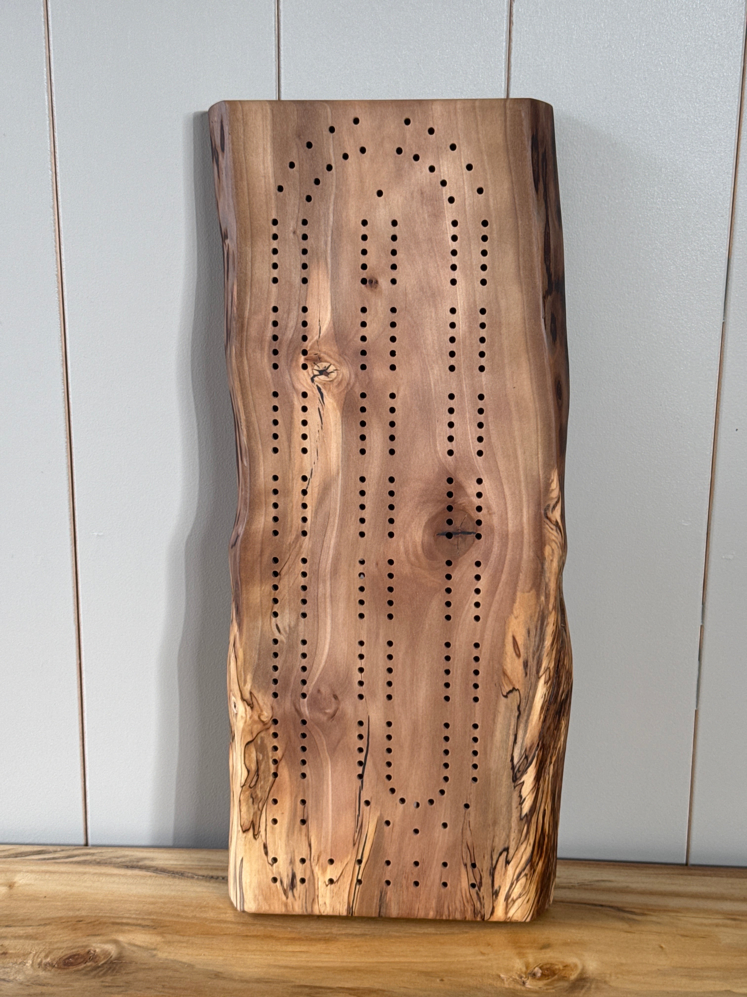 English Walnut Cribbage Board