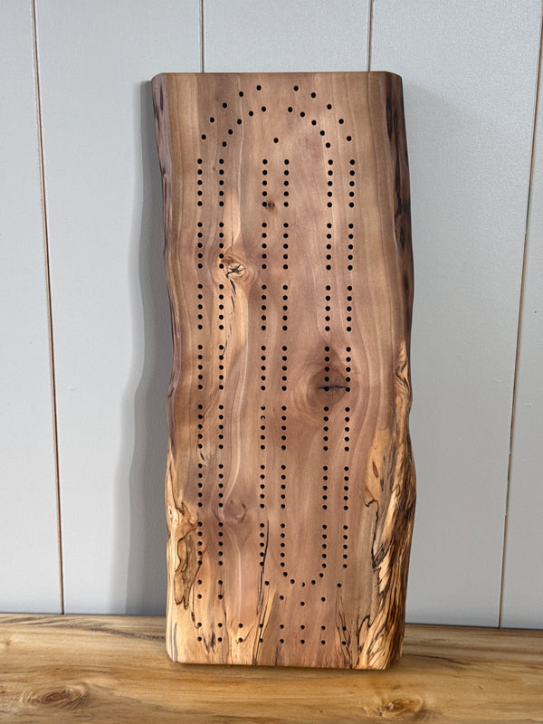 English Walnut Cribbage Board