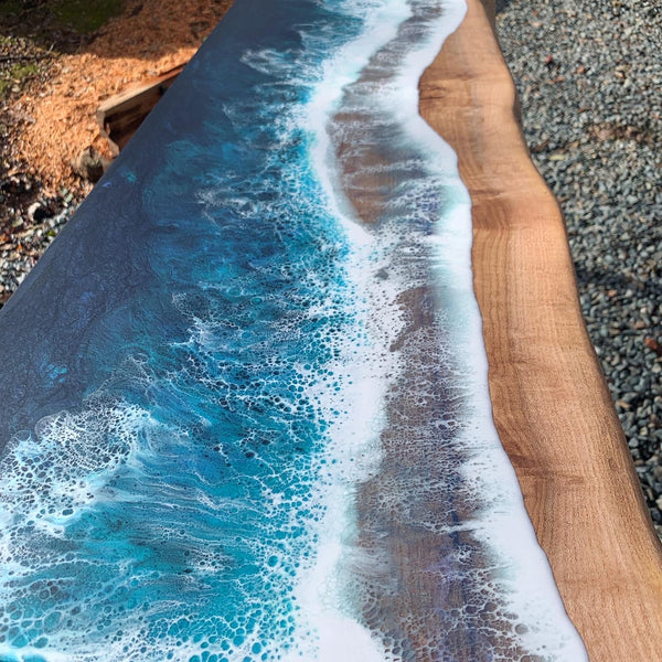 Ocean Over Elm Console Table