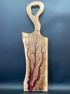 Maple Red Fractal Burned Charcuterie Board #6