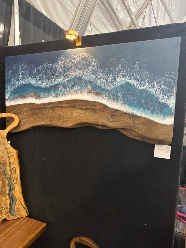 Walnut Ocean Wall Art