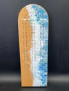 Beech Ocean Cribbage Board C03