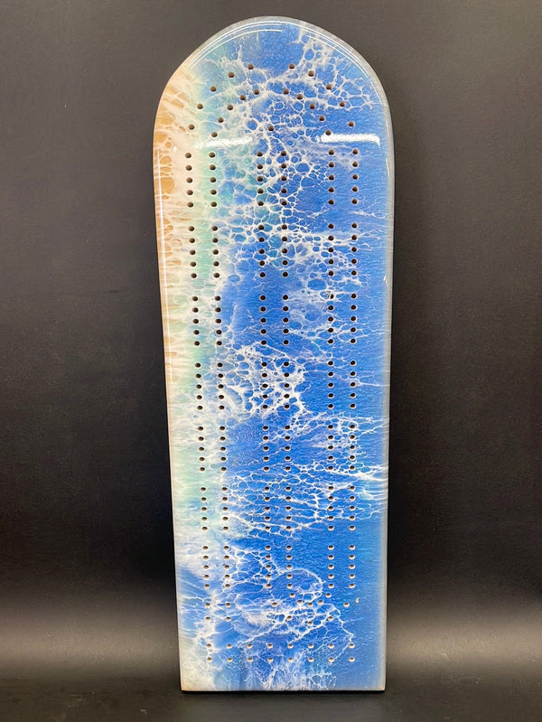 Maple Ocean Cribbage Board C01