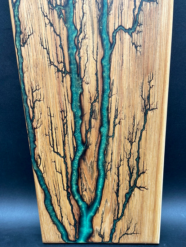 Hickory Green Fractal Burned Charcuterie Board #52