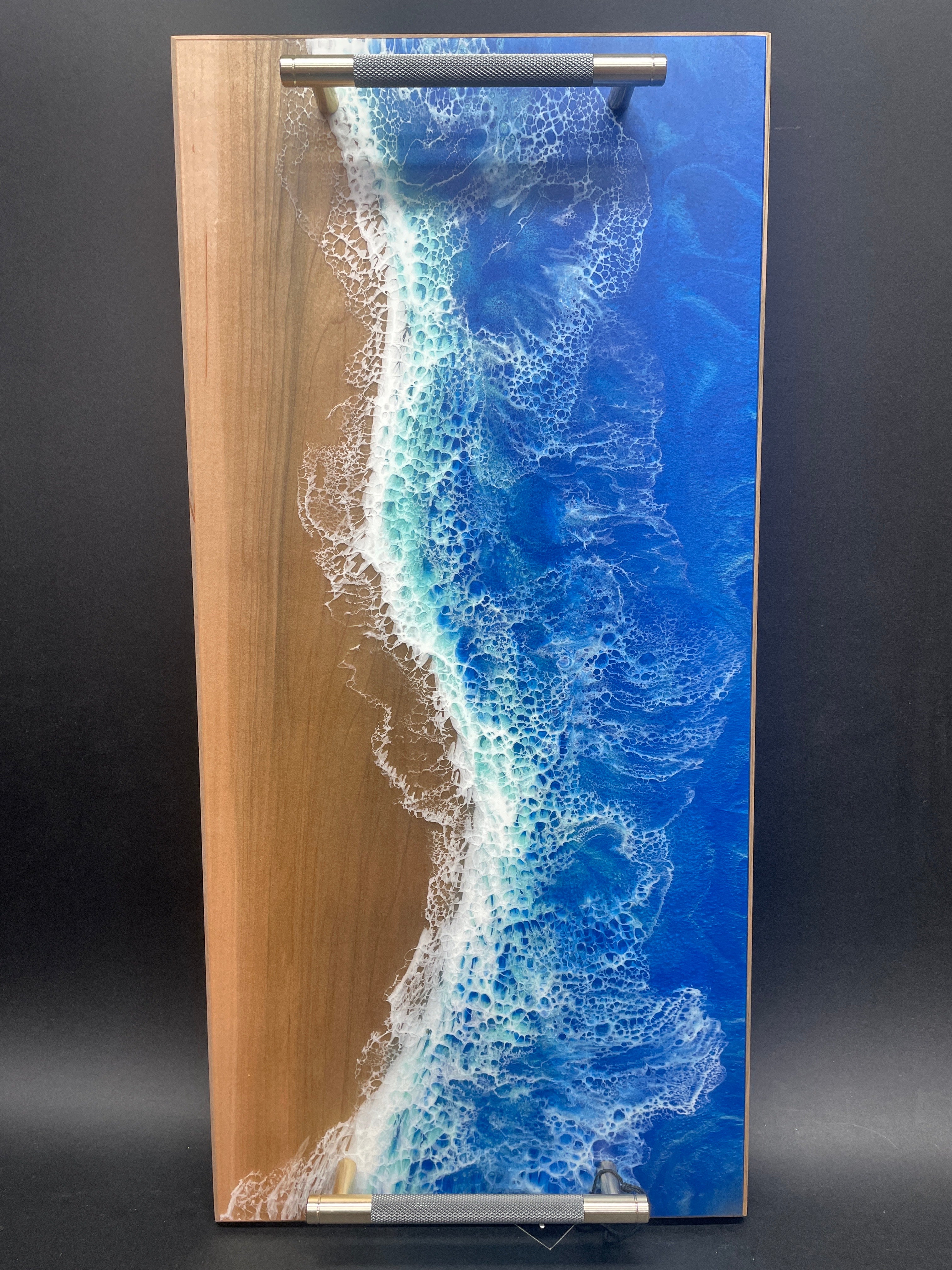 Ocean over Maple Serving Tray #T05