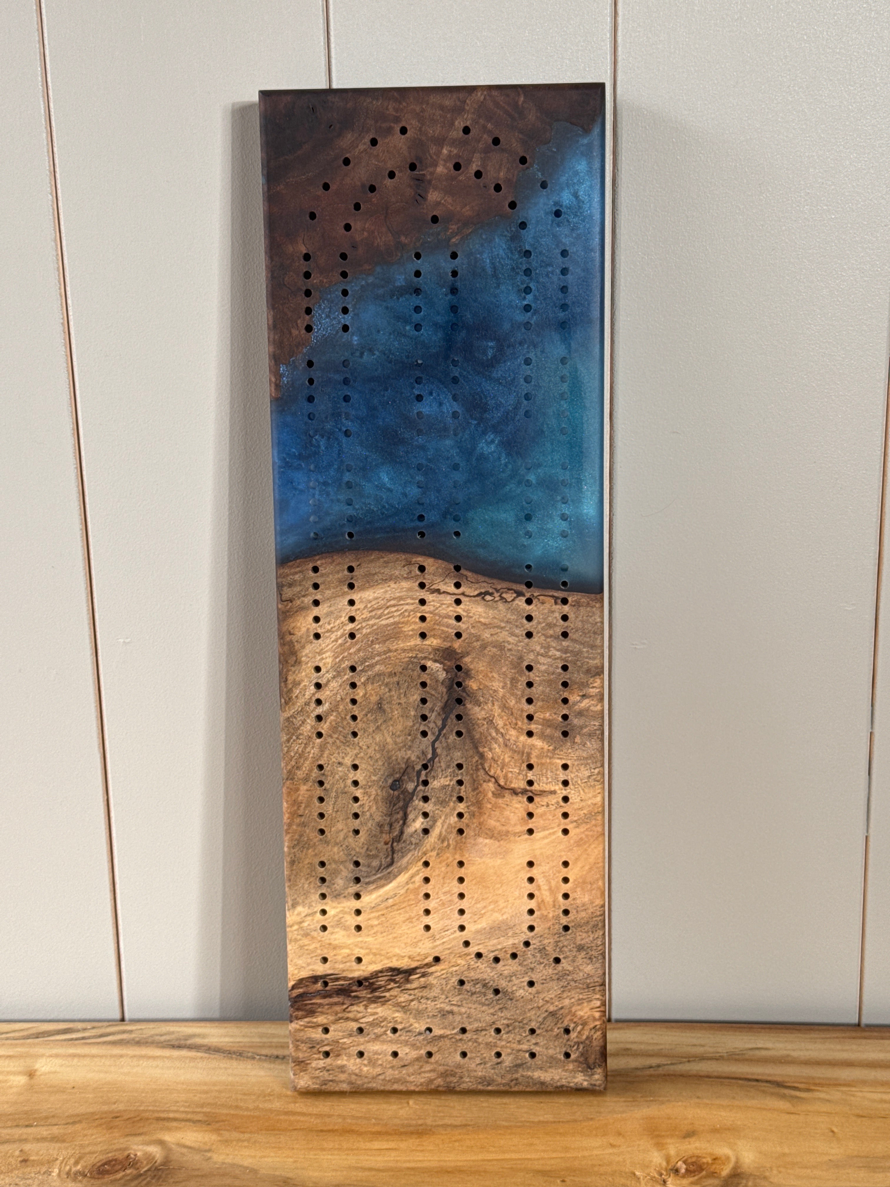 Deep Pour River Cribbage Board