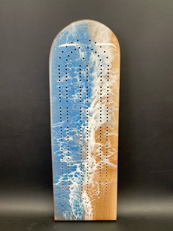 Maple Ocean Cribbage Board C02