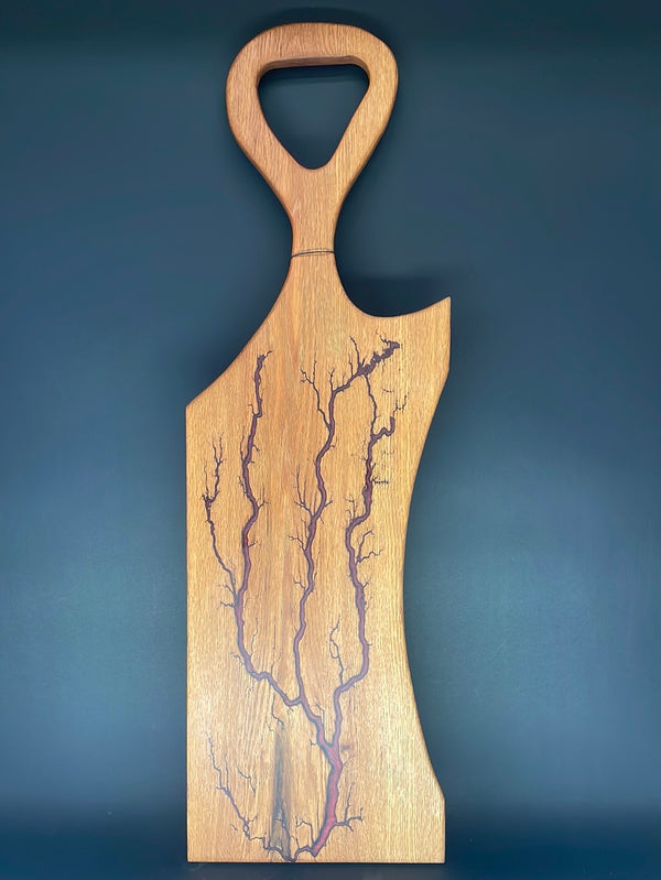 Oak Red Fractal Burned Charcuterie Board #50