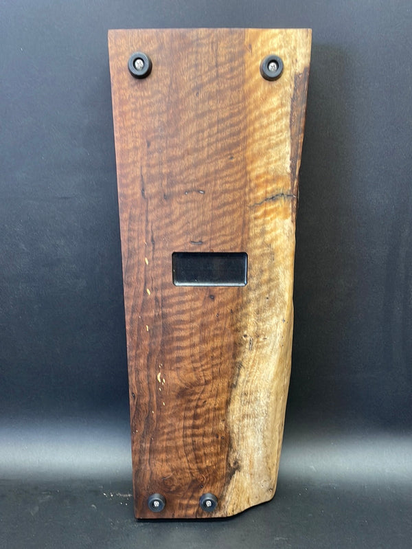 Fiddleback Walnut Cribbage Board C08