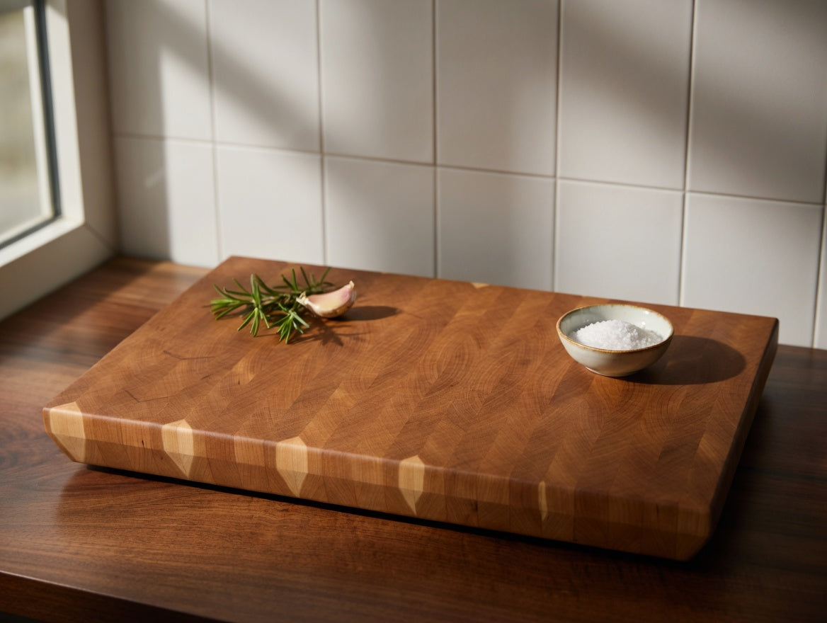 End Grain Chopping Block #35 + Juice Groove Bundle