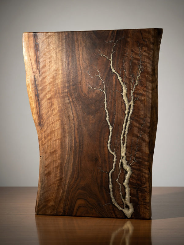 Walnut Fractal Burned Charcuterie Board #32