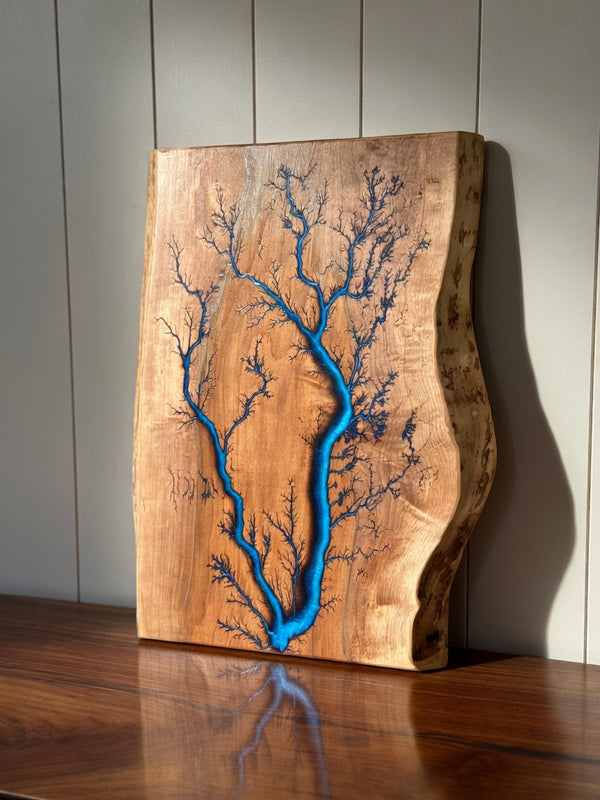 Maple Fractal Burned Charcuterie Board #37