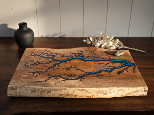 Maple Fractal Burned Charcuterie Board #37
