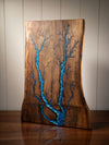 Walnut Fractal Burned Charcuterie Board #38