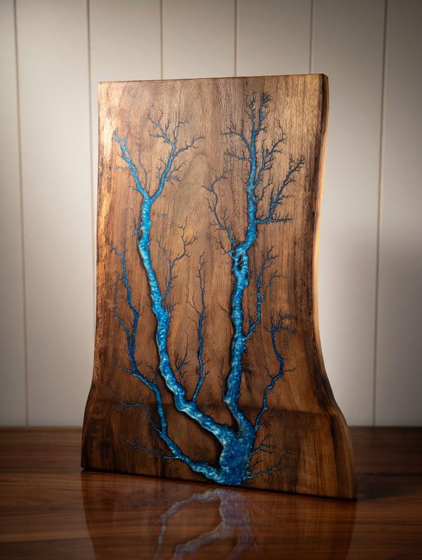 Walnut Fractal Burned Charcuterie Board #38