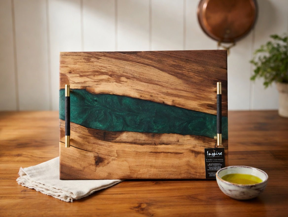 Deep Pour Resin Serving Trays 🔥✨ - Inspire Woodworks - Charcuterie Boards and Other Functional Art