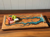 Fractal Burned Serving Tray #45