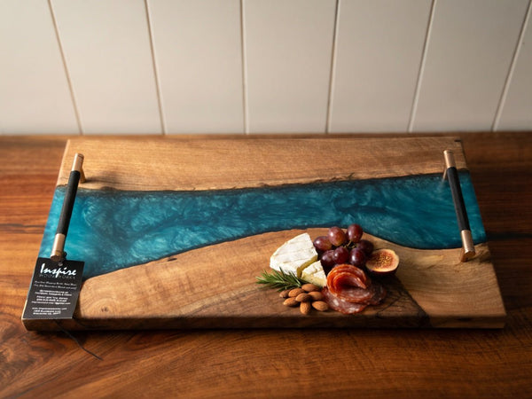 Deep Pour Resin Serving Trays 🔥✨ - Inspire Woodworks - Charcuterie Boards and Other Functional Art