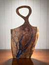 Live Edge Fractal Burned Charcuterie board #53