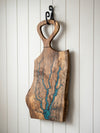 Live Edge Fractal Burned Charcuterie board #55