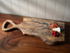 Live Edge Fractal Burned Charcuterie board #55