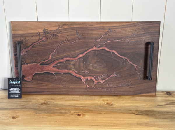 Fractal Burned Serving Tray #64