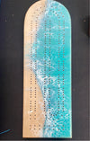 Maple Ocean Cribbage Board