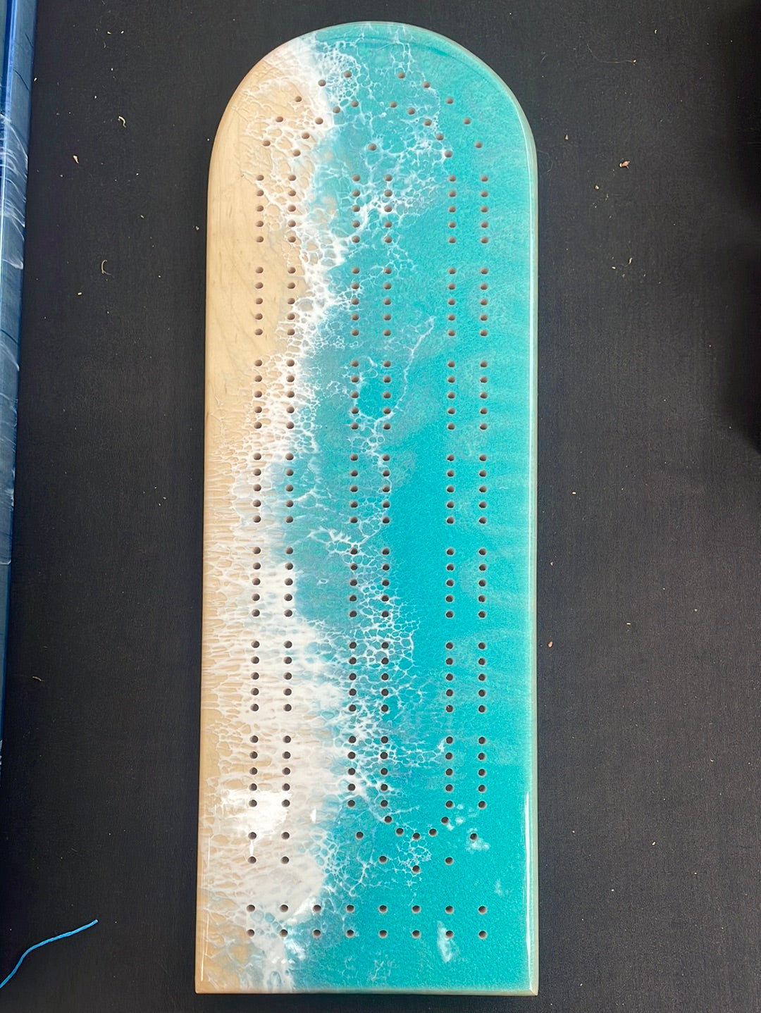 Maple Ocean Cribbage Board