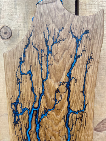 Blue Oak Fractal Burned Charcuterie Board