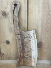 Maple Rose Gold Cleaver Fractal Burned Charcuterie Board