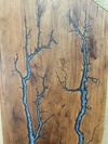 Cherry Diamond Dust Fractal Burned Charcuterie Board