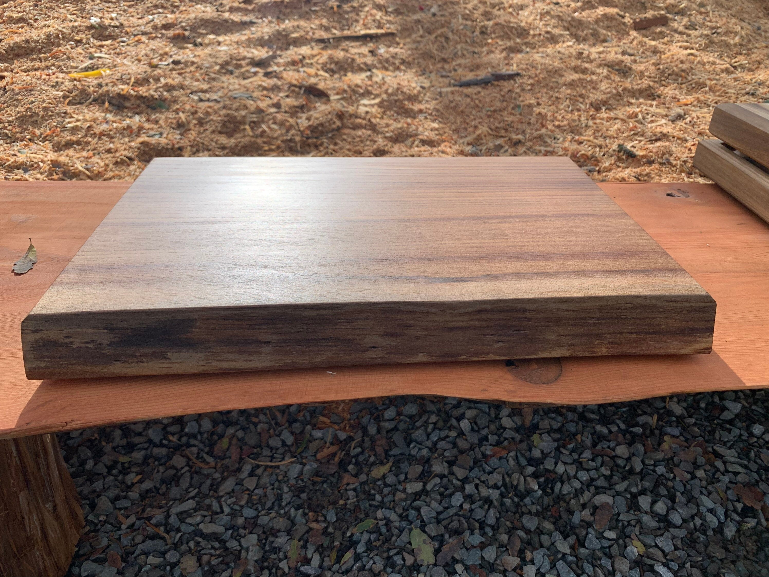 Elm Single Slab Chopping Block