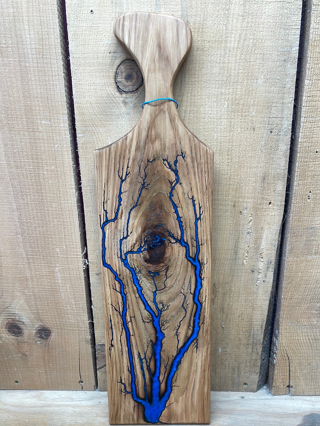Hickory Blue Fractal Burned Charcuterie Board