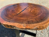Pair of Black Walnut Round End Tables