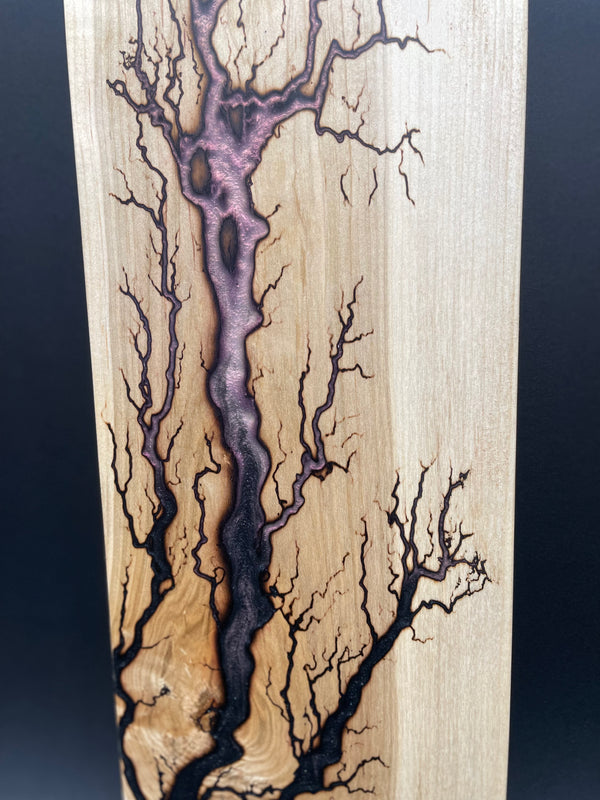Maple Multicolor Fractal Burned Charcuterie Board