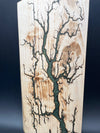 Maple Green Olive Fractal Burned Charcuterie Board