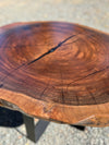 Pair of Black Walnut Round End Tables