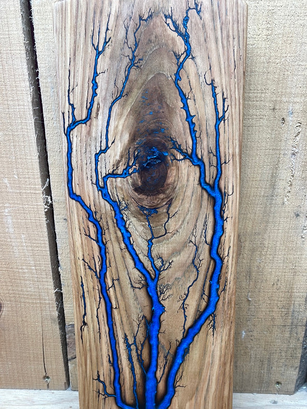 Hickory Blue Fractal Burned Charcuterie Board