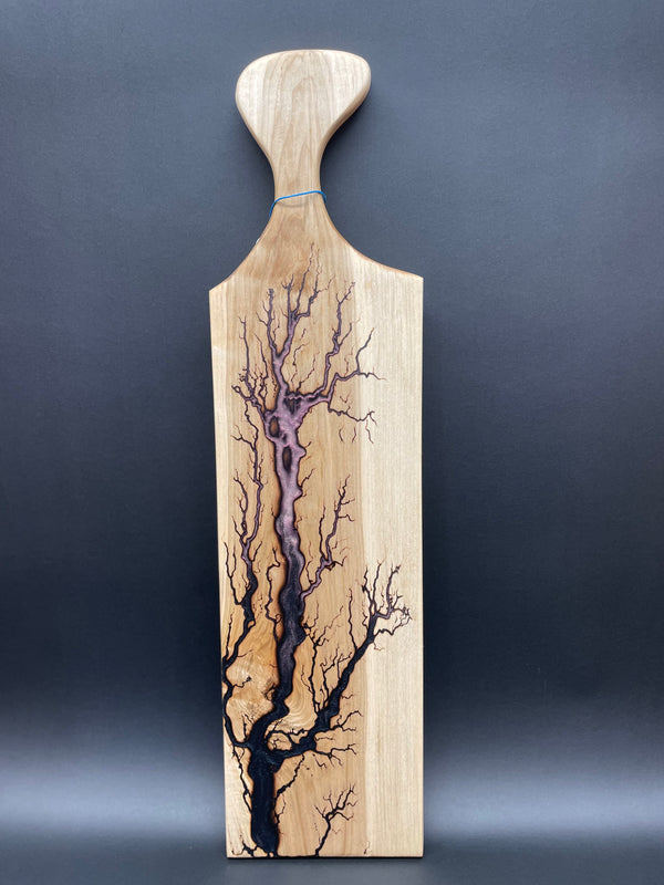 Maple Multicolor Fractal Burned Charcuterie Board