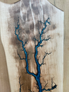 Maple Mermaid Dust Fractal Burned Charcuterie Board