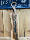 Maple Mermaid Dust Fractal Burned Charcuterie Board